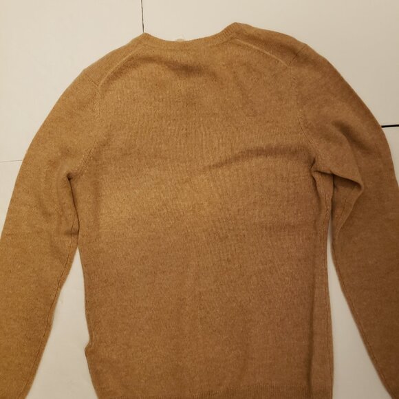 Lord & Taylor Cashmere Argyle V-Neck Long Sleeve Pullover Sweater - Picture 9 of 11